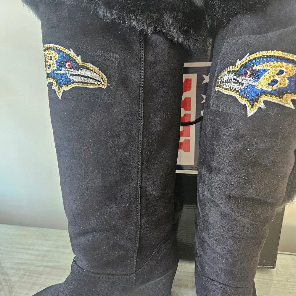 NFL Black and Gold Winter Boots